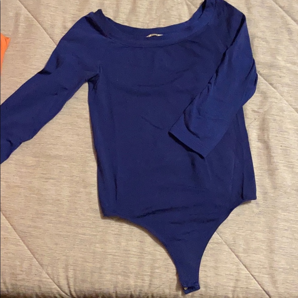blue wolford bodysuit